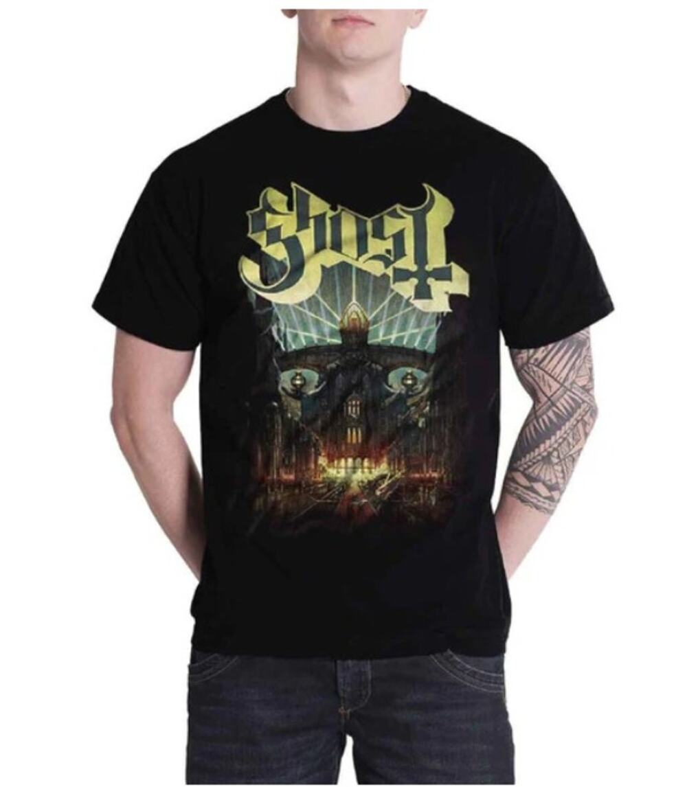 Ghost Black Unisex Tee 2015 Meliora - Size Small